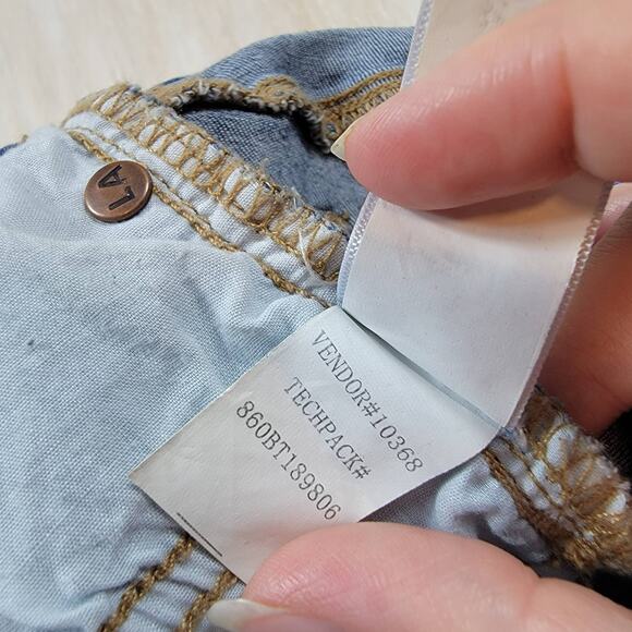 PACSUN Two Tone Denim High Rise Ankle Jegging Skinny Jeans Size 25 - Picture 14 of 14